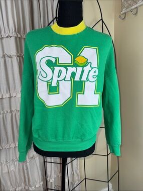Women's Coca-Cola Sprite Sweatshirt Size XXS Green